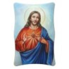 Cadre en bois a suspendre ou a poser H. 11 x 7 cm avec image, plusieurs saints.