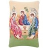 Cadre en bois a suspendre ou a poser H. 11 x 7 cm avec image, plusieurs saints.