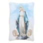 Cadre en bois a suspendre ou a poser H. 11 x 7 cm avec image collee, plusieurs saints.