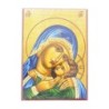 Icone en bois serigraphiee a suspendre ou a poser H.9x6 cm, plusieurs sujets.