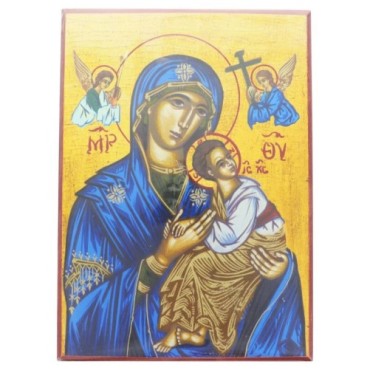 Icone en bois serigraphiee a suspendre ou a poser H.25x18 cm ou 27x20 cm, plusieurs sujets.