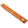 Brûle-encens pour bâtonnets en bois imprimé soleil, L 26 cm x 3,5 cm. Boîte de 4.