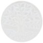 Brûle-encens pour bâtonnets en sélénite Arbre de Vie Racine, Ø 9,8 cm. Livré en boîte individuelle.