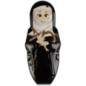 Magnet de Sainte Rita en relief, H. 8 x 3.5 cm.