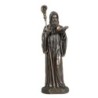 Statue de saint Benoît en bronze à froid, hauteur 23 cm.