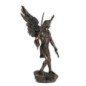 Statue de l’archange Remiel en bronze à froid, hauteur 28 cm.