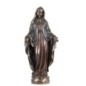 Statue de la Vierge Miraculeuse en bronze coulé à froid, hauteur 21 cm.