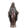 Statue de la Vierge Miraculeuse en bronze coulé à froid, hauteur 21 cm.