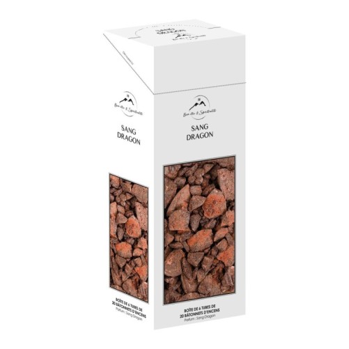 Boite de 6 tubes de 20 bâtonnets d´encens, parfume aux huiles essentielles.