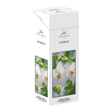 Boite de 6 tubes de 20 bâtonnets d´encens, parfume aux huiles essentielles.