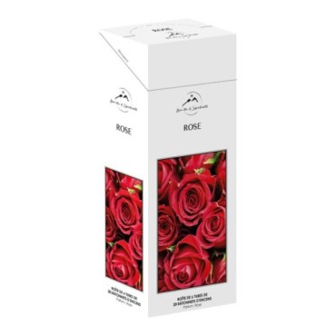 Boite de 6 tubes de 20 bâtonnets d´encens, parfume aux huiles essentielles.