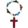 Dizainier sur élastique, différentes pierres avec croix..