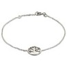 Bracelet en argent 925 (1,36 g), ajustable sur chaîne avec médaille Arbre de Vie Ø 1,1 cm. Livré en boîte.