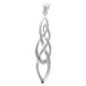 Pendentif long entrelacé en argent 925 °/°° Rhodié (1.4 g). Livré en boîte.