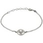 Bracelet en argent 925 °/°° ajustable sur chaine avec médaille triskel (2,3 g). Livré en boite..