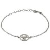 Bracelet en argent 925 °/°° ajustable sur chaine avec médaille triskel (2,3 g). Livré en boite..