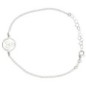 Bracelet en argent 925 °/°° ajustable sur chaine avec médaille triskel (2,3 g). Livré en boite..