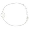 Bracelet en argent 925 °/°° ajustable sur chaine avec médaille triskel (2,3 g). Livré en boite..