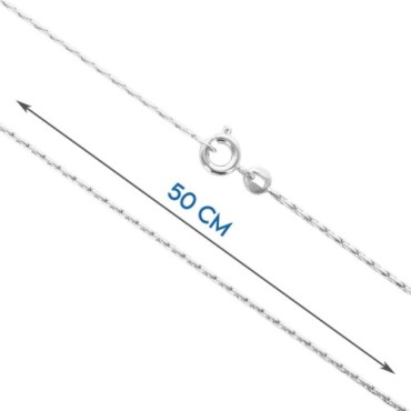 Chaine argent 925 °/°° paloma, fermoir rond a ressort..