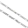 Chaine argent 925 °/°° maille figaro alternée (1X3), fermoir ovale à ressort..