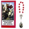Couronne de dévotion de saint Georges avec notice explicative, livre en sachet individuel..