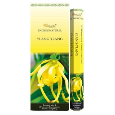 Boîte de 6 tubes Aromatika, 20 bâtonnets d'encens Massala naturels (20 g).