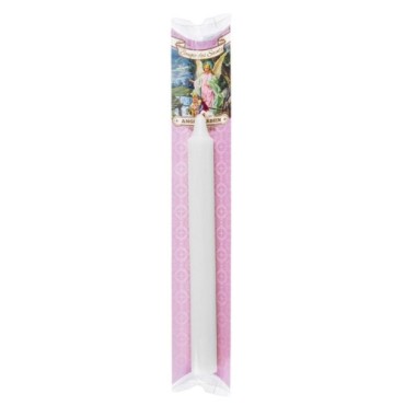 Bougie des saints en couleur + priere et pochette.