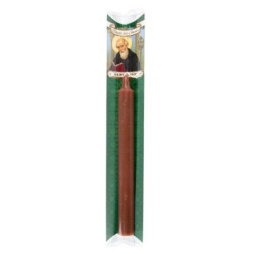 Bougie des saints en couleur + priere et pochette.