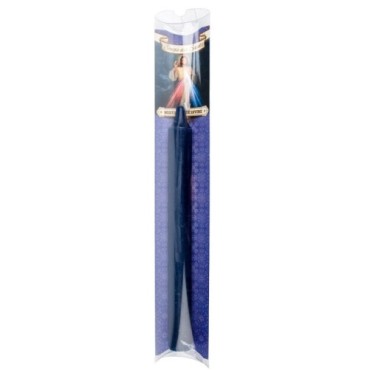Bougie des saints en couleur + priere et pochette.