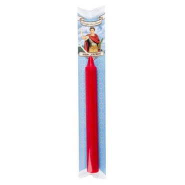 Bougie des saints en couleur + priere et pochette.