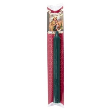 Bougie des saints en couleur + priere et pochette.