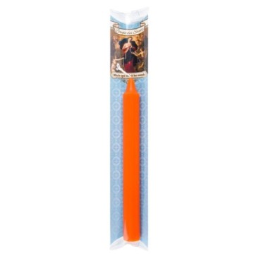 Bougie des saints en couleur + priere et pochette.