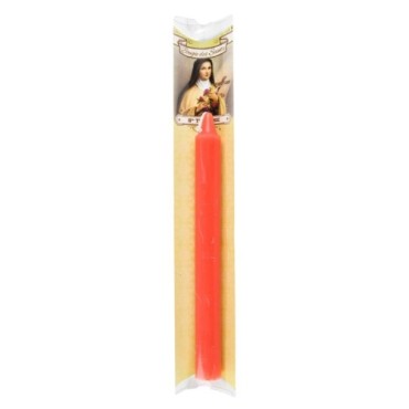 Bougie des saints en couleur + priere et pochette.