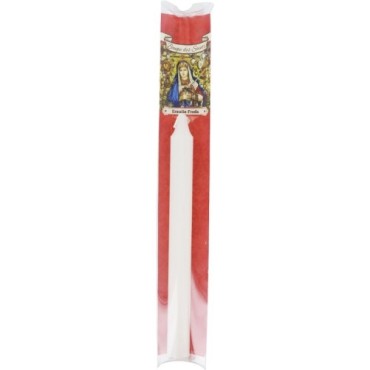 Bougie des saints en couleur + priere et pochette.