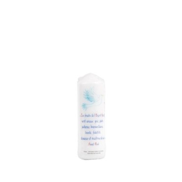 Bougie de confirmation les fruits de l Esprit Saint blanche. Plusieurs tailles..