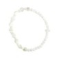 Bracelet dizainier sur élastique grains en nacre forme cœur Ø 8 mm avec croix.