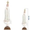 Statue de Notre dame de Fatima en résine peinte, Plusieurs tailles.