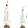 Statue de Notre dame de Fatima en résine peinte, Plusieurs tailles.