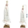 Statue de Notre dame de Fatima en résine peinte, Plusieurs tailles.