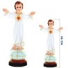 Statue du Divin Enfant en couleur, en fibre de verre, pour intérieur et extérieur – Plusieurs tailles