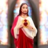 Statue Sacré-Cœur de Jésus en résine ou fibre, colorée, pour intérieur/extérieur. Plusieurs tailles disponibles...