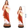 Statue Sacré-Cœur de Jésus en résine ou fibre, colorée, pour intérieur/extérieur. Plusieurs tailles disponibles...