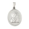 Médaille en acier inoxydable de couleur argenté, H. 2.1 cm. Existe avec différents Saints.