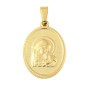 Médaille en acier inoxydable de couleur dorée, H. 2.1 cm. Existe avec différents Saints