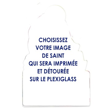 Magnet enfantin en résine souple, H. 8 cm, plusieurs saints disponibles