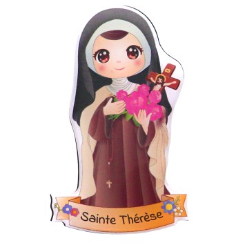 Magnet enfantin en résine souple, H. 8 cm, plusieurs saints disponibles