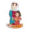 Magnet enfantin en résine souple, H. 8 cm, plusieurs saints disponibles