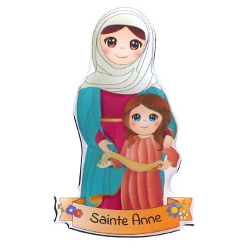 Magnet enfantin en résine souple, H. 8 cm, plusieurs saints disponibles