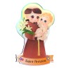 Magnet enfantin en résine souple, H. 8 cm, plusieurs saints disponibles