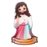 Magnet enfantin en résine souple, H. 8 cm, plusieurs saints disponibles